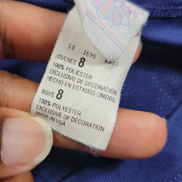 Vintage St. Louis Rams Isaac Bruce #80 Retro Jersey Boys 8 GTS Made In The USA - Picture 3 of 9